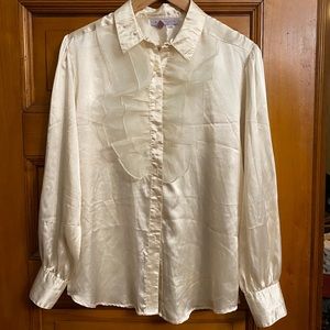 Ruffle-Front Poet’s Blouse